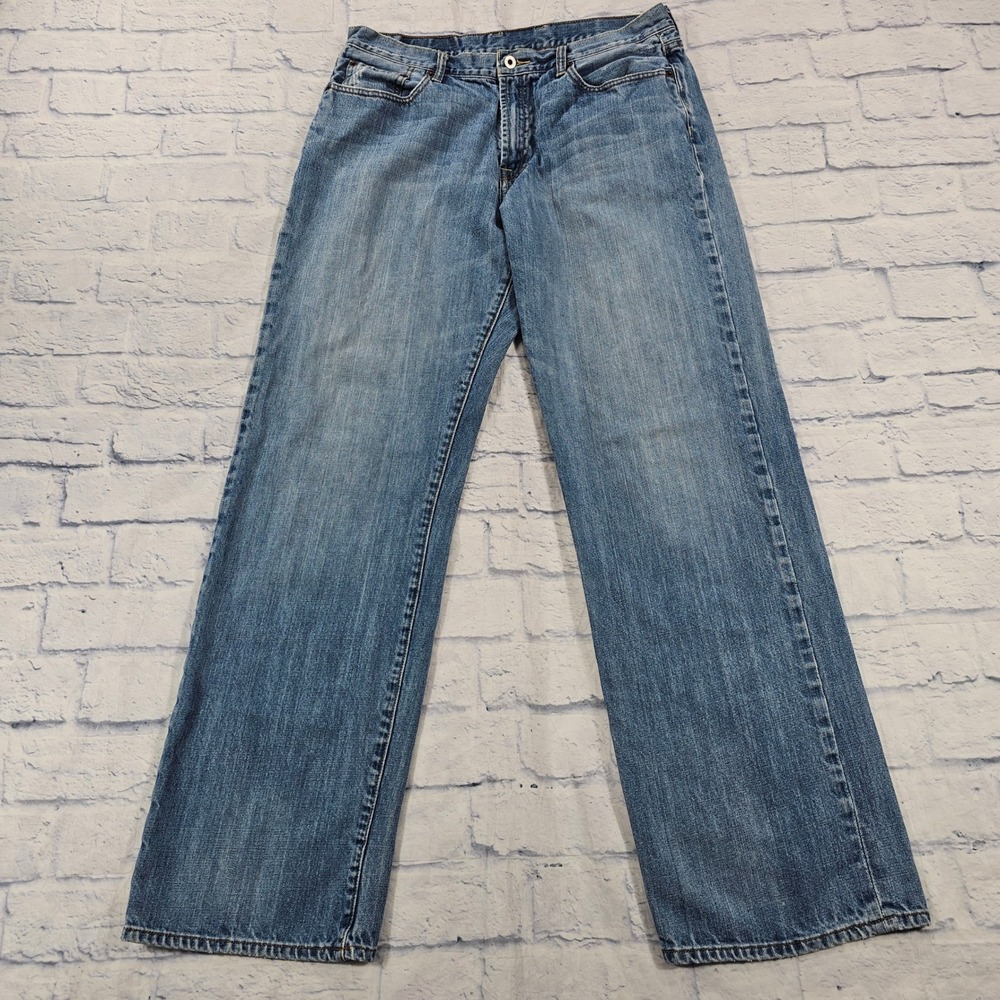 Lucky Brand Jeans MEN 36 Blue X-Long Inseam Straight Denim Casual Classic Y2K